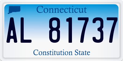 CT license plate AL81737