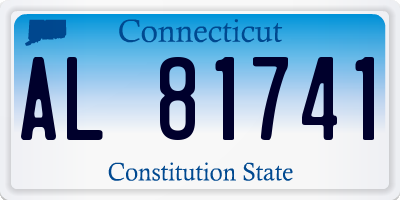 CT license plate AL81741