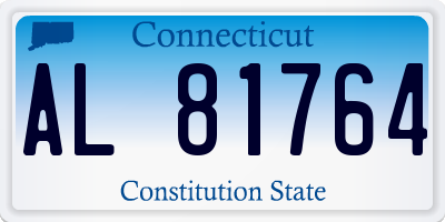 CT license plate AL81764