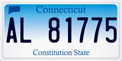 CT license plate AL81775