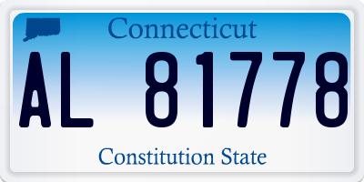 CT license plate AL81778