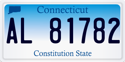 CT license plate AL81782