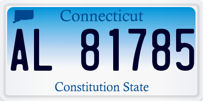 CT license plate AL81785
