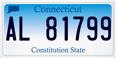 CT license plate AL81799
