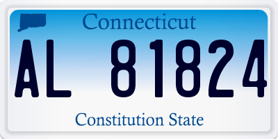CT license plate AL81824