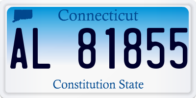 CT license plate AL81855