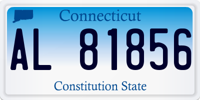 CT license plate AL81856
