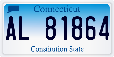 CT license plate AL81864