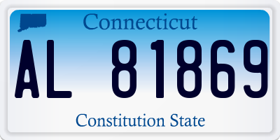 CT license plate AL81869