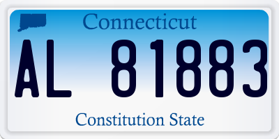 CT license plate AL81883