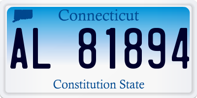 CT license plate AL81894
