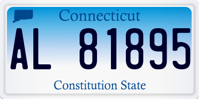 CT license plate AL81895