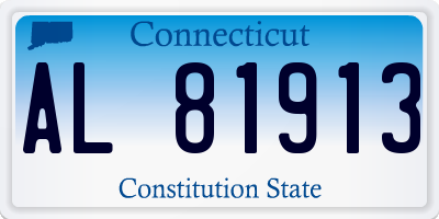 CT license plate AL81913