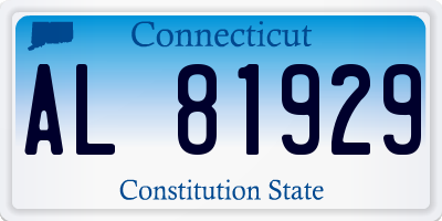 CT license plate AL81929
