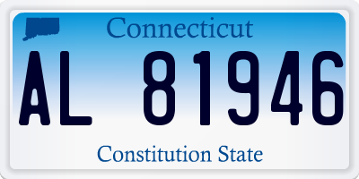 CT license plate AL81946