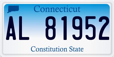 CT license plate AL81952