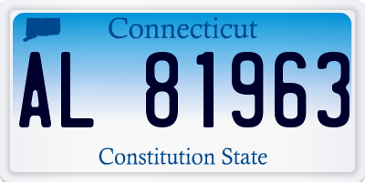 CT license plate AL81963