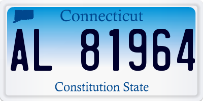 CT license plate AL81964