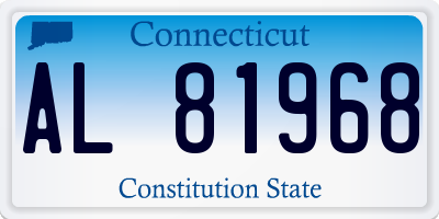 CT license plate AL81968