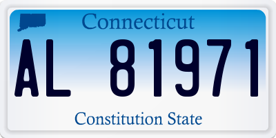 CT license plate AL81971