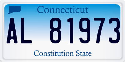 CT license plate AL81973