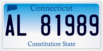CT license plate AL81989
