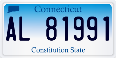 CT license plate AL81991