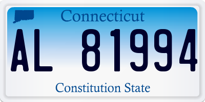 CT license plate AL81994