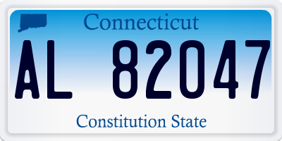 CT license plate AL82047