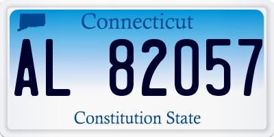 CT license plate AL82057