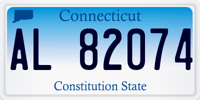 CT license plate AL82074