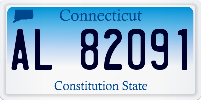 CT license plate AL82091