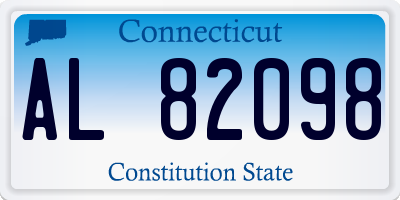 CT license plate AL82098