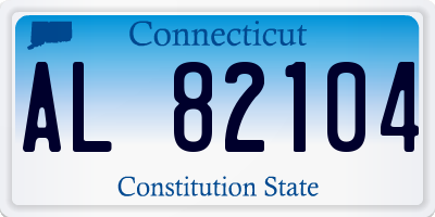 CT license plate AL82104