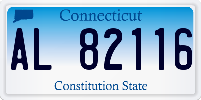 CT license plate AL82116