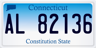 CT license plate AL82136
