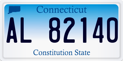 CT license plate AL82140
