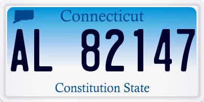 CT license plate AL82147