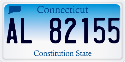 CT license plate AL82155