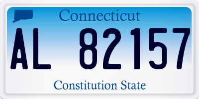 CT license plate AL82157