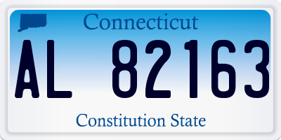 CT license plate AL82163