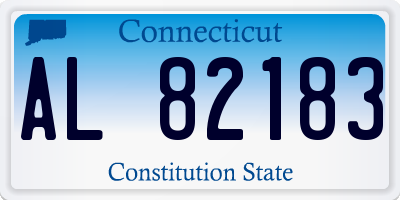 CT license plate AL82183