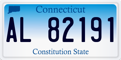 CT license plate AL82191