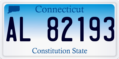 CT license plate AL82193