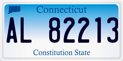 CT license plate AL82213