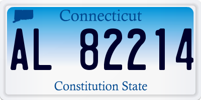 CT license plate AL82214