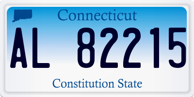 CT license plate AL82215