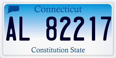 CT license plate AL82217