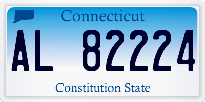 CT license plate AL82224