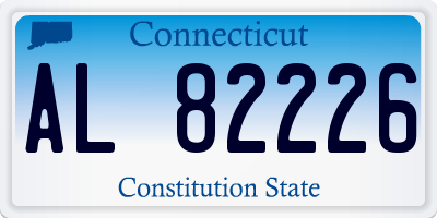 CT license plate AL82226